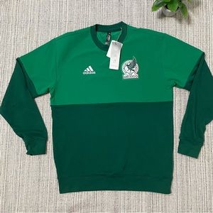 Mexico soccer pullover green Adidas unisex sweater/sweatshirt XS